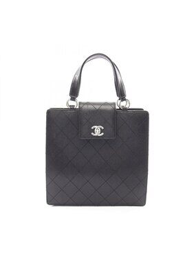 Chanel Handbag Quilted Black Calf